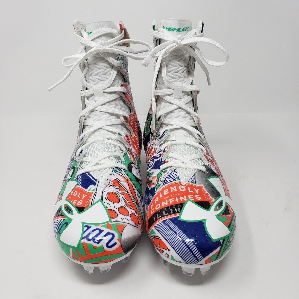 New Under Armour Football Illinois Cleats - Picture 2 of 8